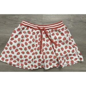 Mini Boden- Skirt Skort Girls Size 11-12Y Strawberries Fruit Summer Vacation
